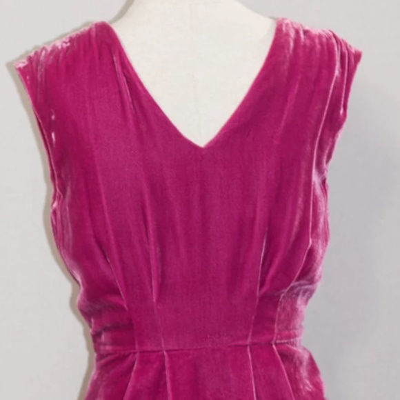Racheal Roy Velvet Fuchsia Dress (0) - Picture 5 of 9